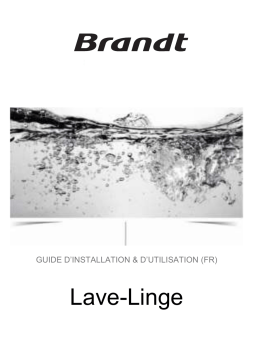 Brandt WFB174QW Manuel du propriétaire
