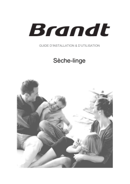 Brandt DFB383HW Manuel du propriétaire