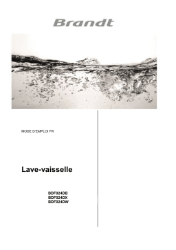 Brandt BDF024DB,W,X-01 Manuel du propriétaire