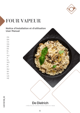 De Dietrich DKV4530X-1 Manuel du propriétaire