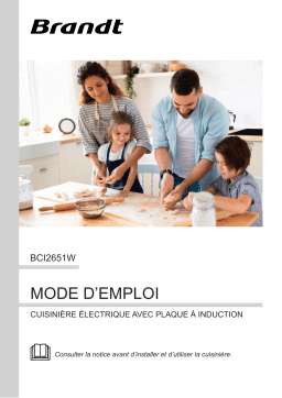 Brandt BCI2651W-01 Manuel du propriétaire