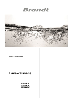 Brandt BDF024DW-01 Manuel du propriétaire