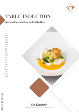 De Dietrich DPI4831BT-01 Manuel du propriétaire