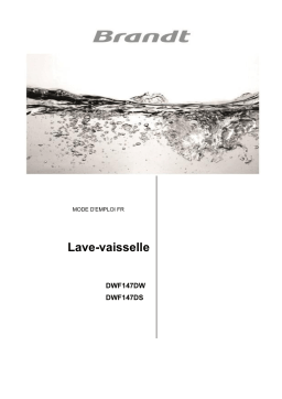 Brandt DWF147DS Manuel du propriétaire
