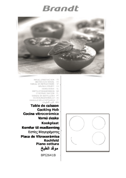 Brandt BPI2641B-01 Manuel du propriétaire