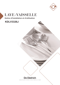 De Dietrich KDLV3326J Manuel du propriétaire