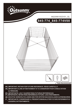 Outsunny GL 845-774V00 Manuel utilisateur