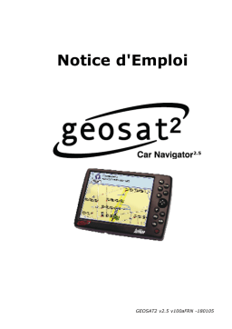 AvMap Geosat 2 Manuel utilisateur