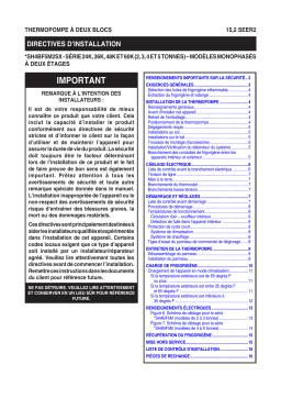 Frigidaire FSH4BF5 Guide d'installation