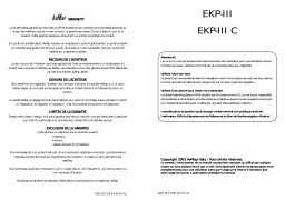 AvMap EKP III C Manuel utilisateur