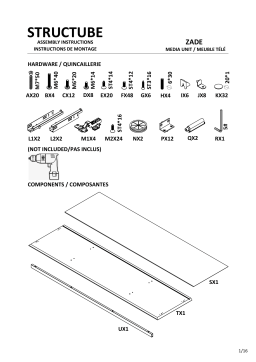 STRUCTUBE ZADE Manuel utilisateur