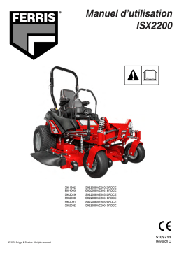 Simplicity ZTR, ISX2200 CE SERIES (FRENCH) Manuel utilisateur