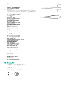 Aesculap M39101FR Mode d'emploi