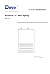 Deye SE-F5 (AS, AF, LATAM) Manuel utilisateur