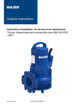 Sulzer AS Manuel utilisateur