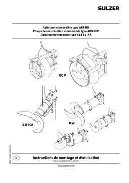 Sulzer RW 300-900, RCP 250-800 and SB KA Manuel utilisateur