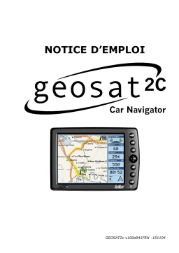 AvMap Geosat 2C Manuel utilisateur