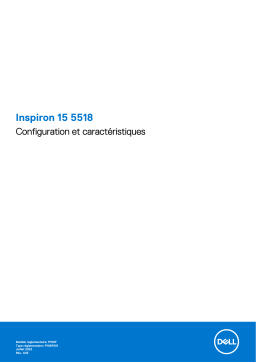 Dell Inspiron 15 5510/5518 Manuel utilisateur