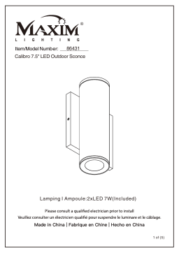 Maxim Lighting 86431 Manuel utilisateur