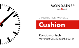 Mondaine 5030.D Manuel utilisateur
