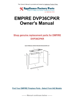 Empire DVP36CPKR-1 Manuel utilisateur