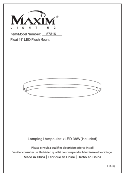 Maxim Lighting 57316 Manuel du propriétaire