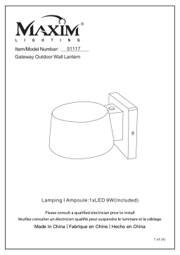 Maxim Lighting 51117 Manuel utilisateur