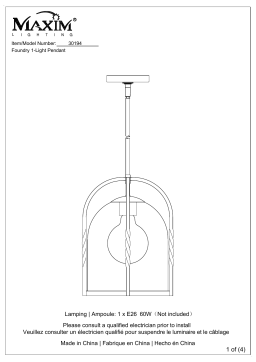 Maxim Lighting 30194 Manuel utilisateur