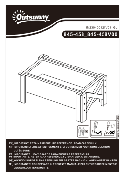 Outsunny 845-458 Raised Garden Planter Manuel utilisateur