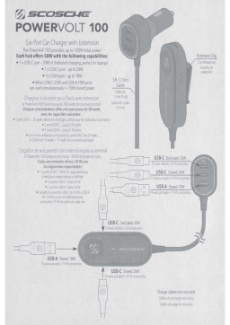 Scosche POWERVOLT 100 Manuel utilisateur