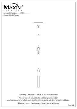 Maxim Lighting 27711 Mode d'emploi