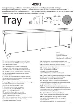 INOSIGN 09P2 Tray Living Room Set Guide d'installation