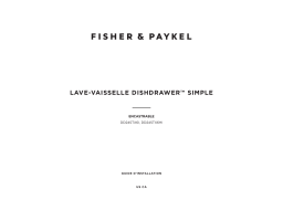 Fisher and Paykel DD24STX6I Guide d'installation