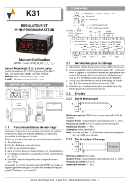 Ascon tecnologic K31 Manuel du propriétaire