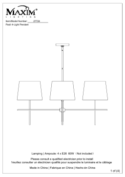 Maxim Lighting 27724 Manuel utilisateur
