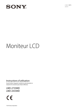 Sony LMD-2735MD Manuel utilisateur
