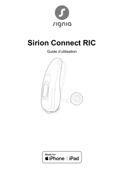 Signia Sirion Connect RIC 75 Mode d'emploi
