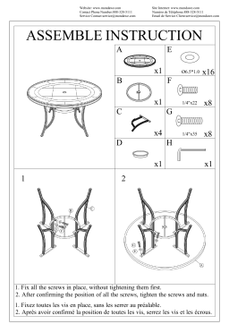 Mondawe 15D2020PT Guide d'installation