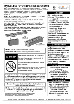 Kingsman Fireplaces Linear Burner Manuel utilisateur