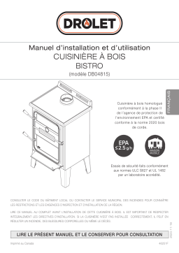 Drolet 46251F Manuel utilisateur