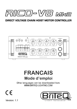 Briteq RICO-V8 Mk2 Manuel du propriétaire