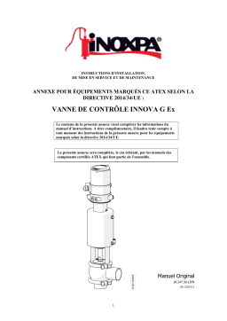 iNOXPA INNOVA G Manuel utilisateur