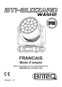 Briteq BTI-BLIZZARD WASH2 Manuel du propriétaire