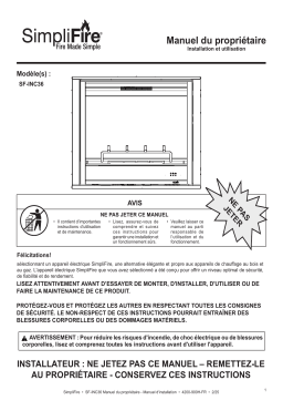 Heat & Glo Inception 36 Manuel du propriétaire