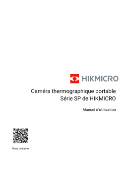HIKMICRO SP Series Manuel utilisateur