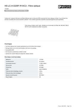 Phoenix Contact HS LC-H-D2SP Mode d'emploi