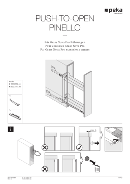 Peka Push-to-open Grass Nova Pro Pinello Manuel utilisateur