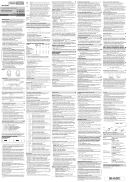 Sharp EL-W531TG Manuel utilisateur
