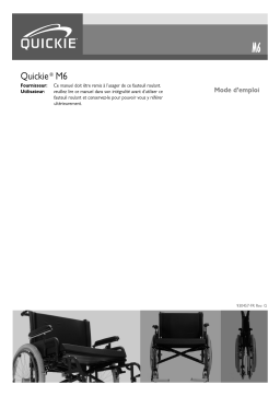 Quickie M6® Manuel du propriétaire