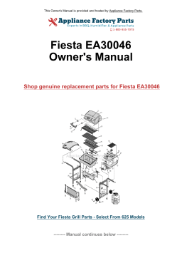 Fiesta EA30046 Manuel du propriétaire